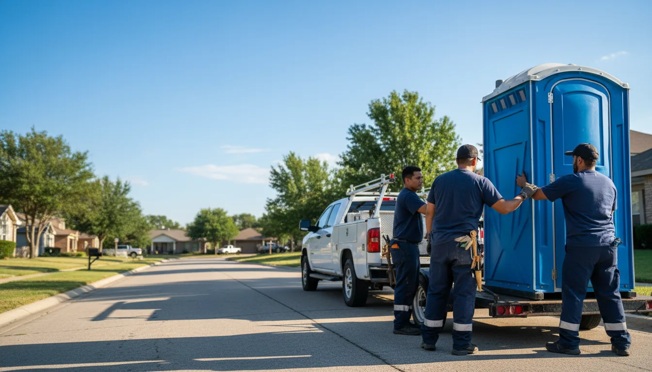 Portable Toilet Rental in Rhome, TX near me